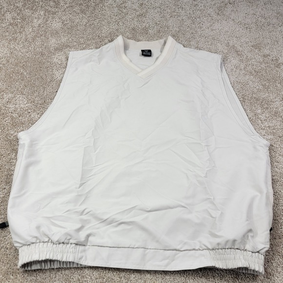 Nike Other - Nike Golf Vest Men's Size XXL Beige V Neck Sleeveless Lightweight Puffer Style
